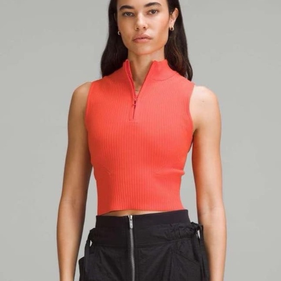 Lululemon athletica Open Back Half Zip Sweater - Picture 1 of 7